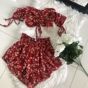 Floral matching set